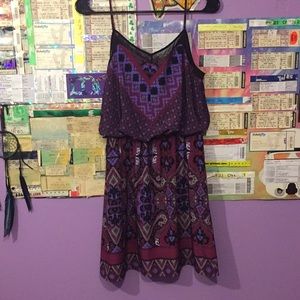 Purple and maroon Express dress